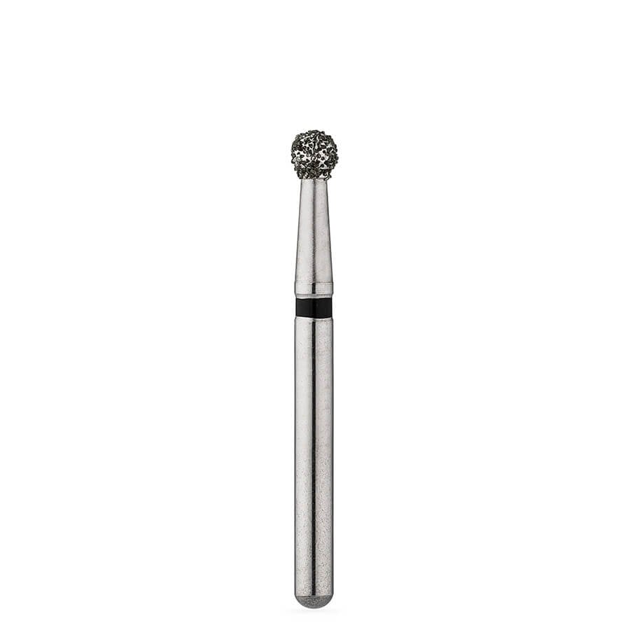 Brasseler BrioPrep Super Coarse Round Diamond Bur, FG, Sterile, Size 018, 25/Pack, BRIO5801.31.018