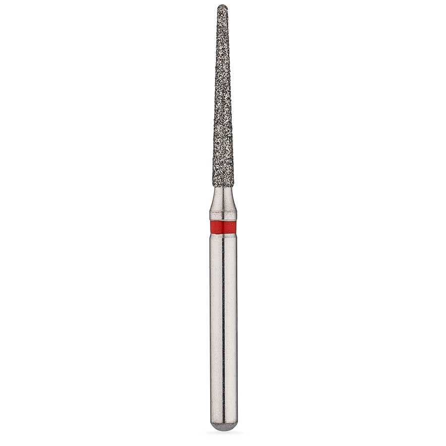 Brasseler BrioPrep Fine Round-End Taper Diamond Bur, FG, Sterile, Size 014, 25/Bx, BRIO8850.31.014