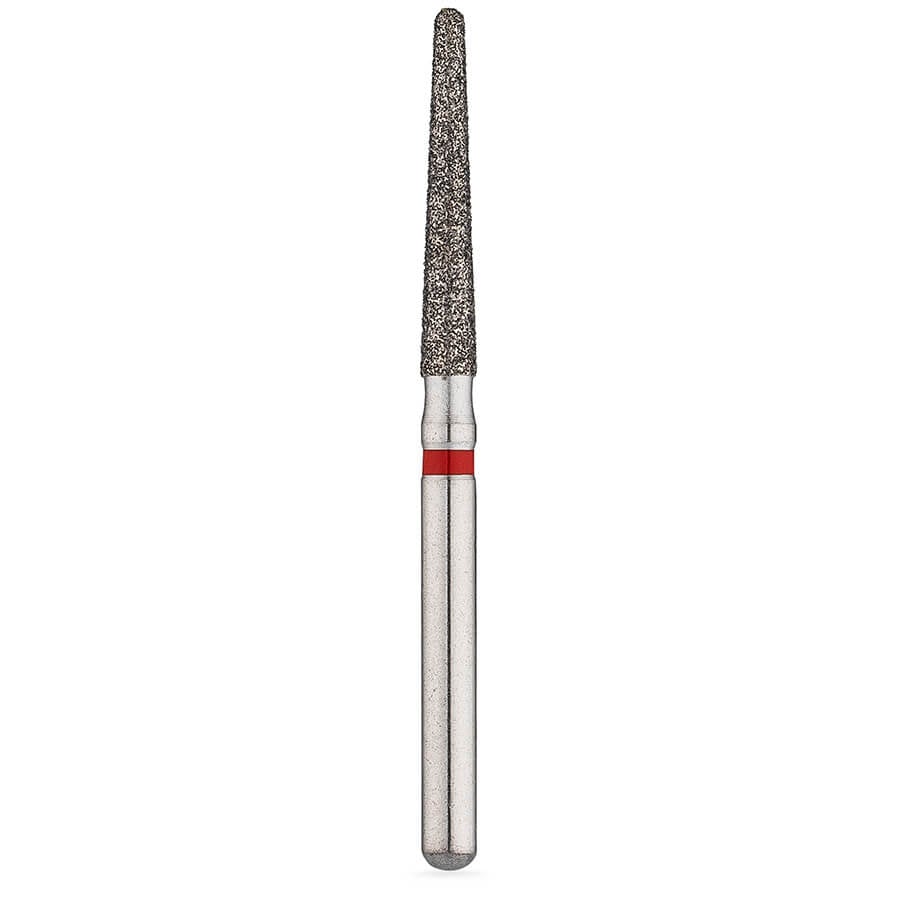 Brasseler USA BrioPrep Fine Round-End Taper Diamond Bur, FG, Sterile, Size 018, 25/Pack, BRIO8850.31.018