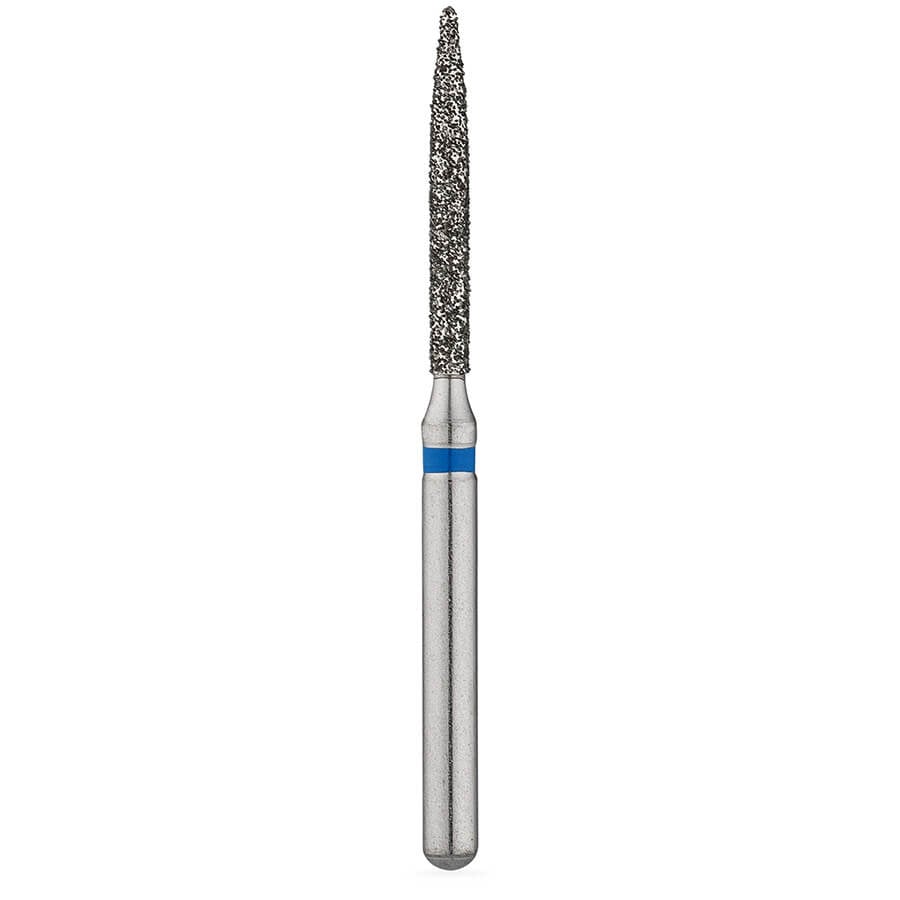Brasseler USA BrioPrep Medium Flame Diamond Bur, FG, Sterile, Size 012, 25/Pack, BRIO863.31.012