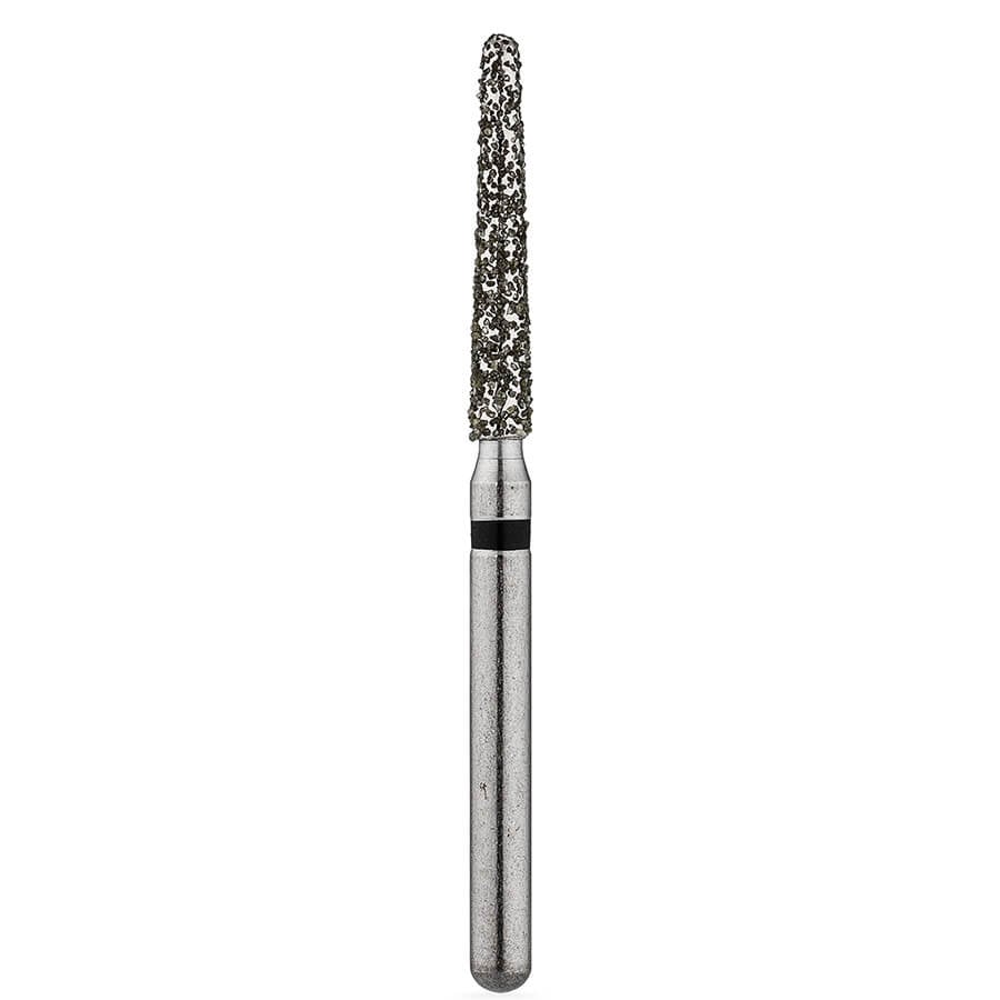 Brasseler BrioPrep Super Coarse Round-End Taper Diamond Bur, FG 016, Sterile (25 Pack), BRIO5850.31.016