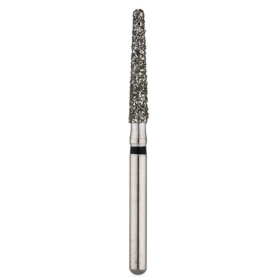 Brasseler BrioPrep Super Coarse Round-End Taper Diamond Bur, FG, Sterile, Size 018, 25/Bx, BRIO5850.31.018