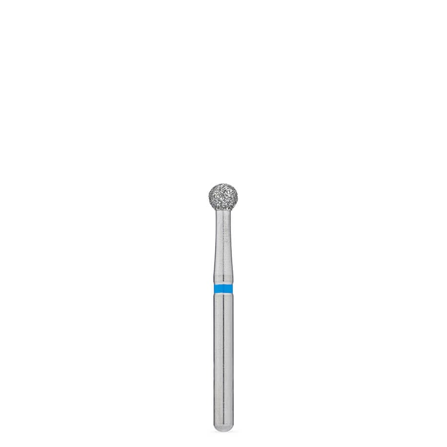 Brasseler BrioPrep FG Round Diamond Bur, Medium Grit, Sterile, Size 023, 25/Pack, BRIO801.31.023