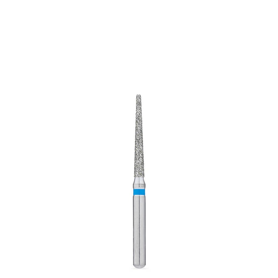 Brasseler BrioPrep FG Medium Round-End Taper Diamond Bur, Sterile, Size 012, 25/Pack, BRIO850.31.012