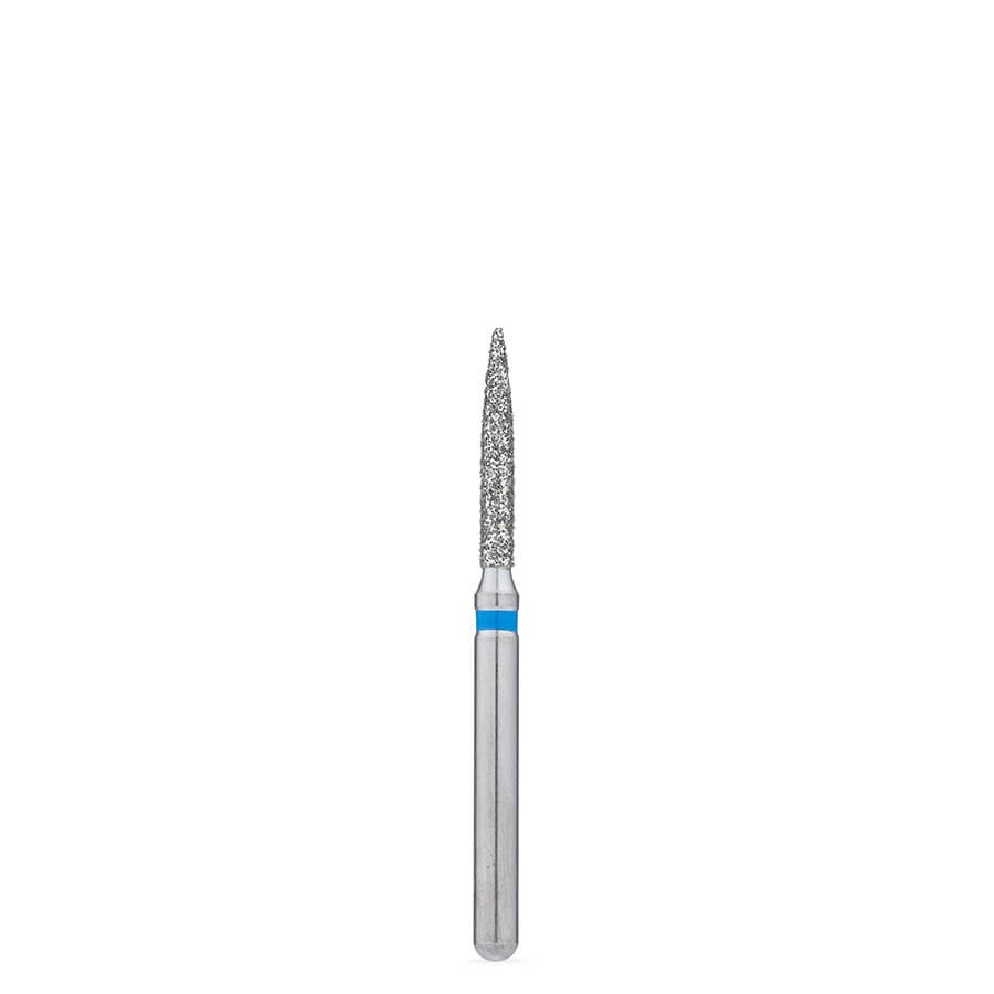 Brasseler BrioPrep Medium Flame Diamond Bur, FG, Sterile, Size 012, 25/Pack, BRIO862.31.012