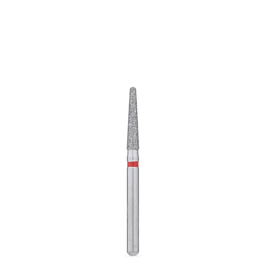 Brasseler BrioPrep Fine Round-End Taper Diamond Bur, FG, Sterile, Size 018, 25/Pack, BRIO8856.31.018