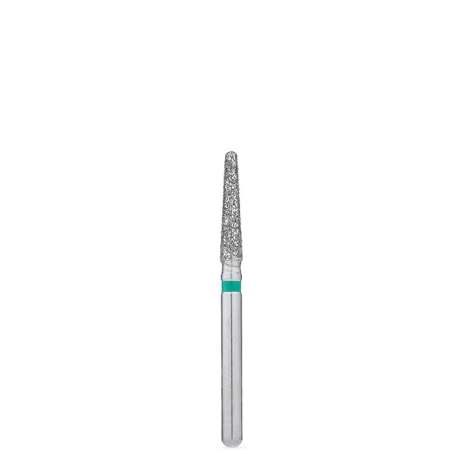 Brasseler USA BrioPrep Coarse Round-End Taper Diamond Bur, FG, Sterile, Size 018, 25/Bx, BRIO6856.31.018