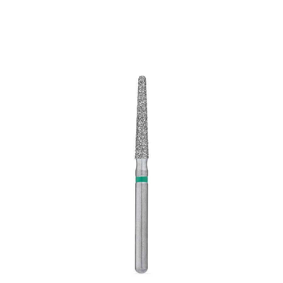 Brasseler BrioPrep FG Round-End Taper Diamond Bur, Coarse Grit, Sterile, Size 018, 25/Bx, BRIO6850.31.018