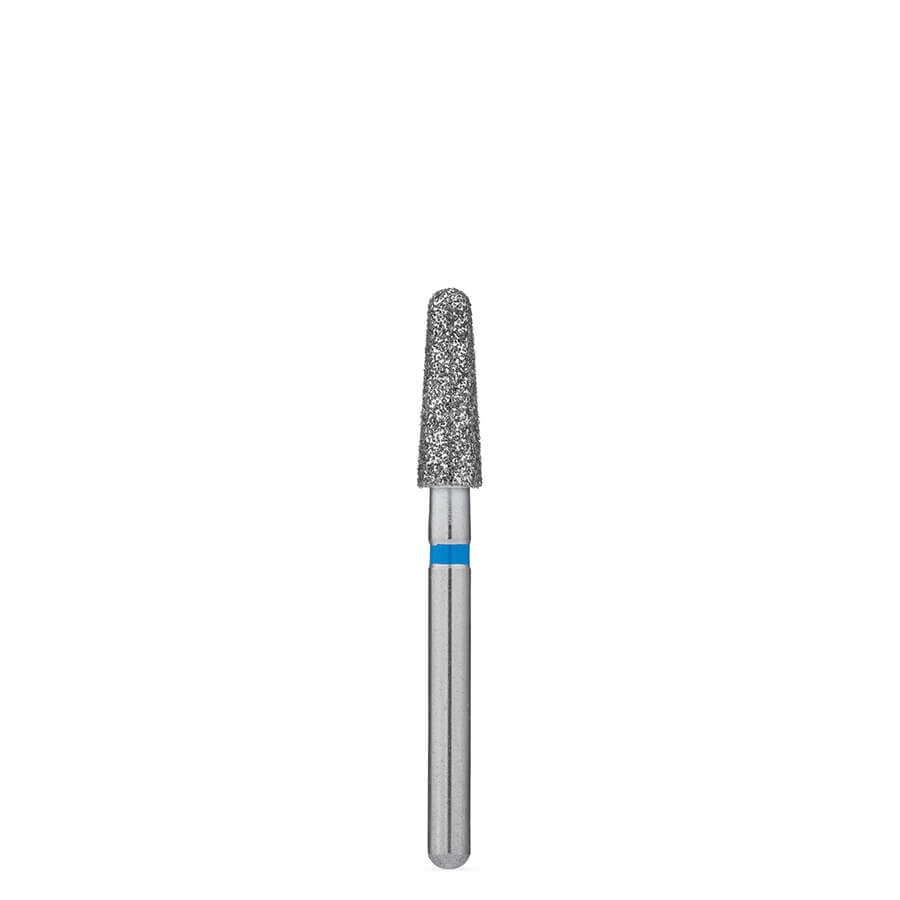 Brasseler USA BrioPrep FG Round-End Taper Diamond Bur, Medium Grit, Sterile, Size 025, 25/Pack, BRIO856.31.025