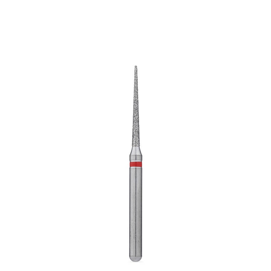 Brasseler USA BrioPrep FG Round-End Taper Diamond Bur, Fine Grit, Sterile, Size 010, 25/Pack, BRIO8859.31.010