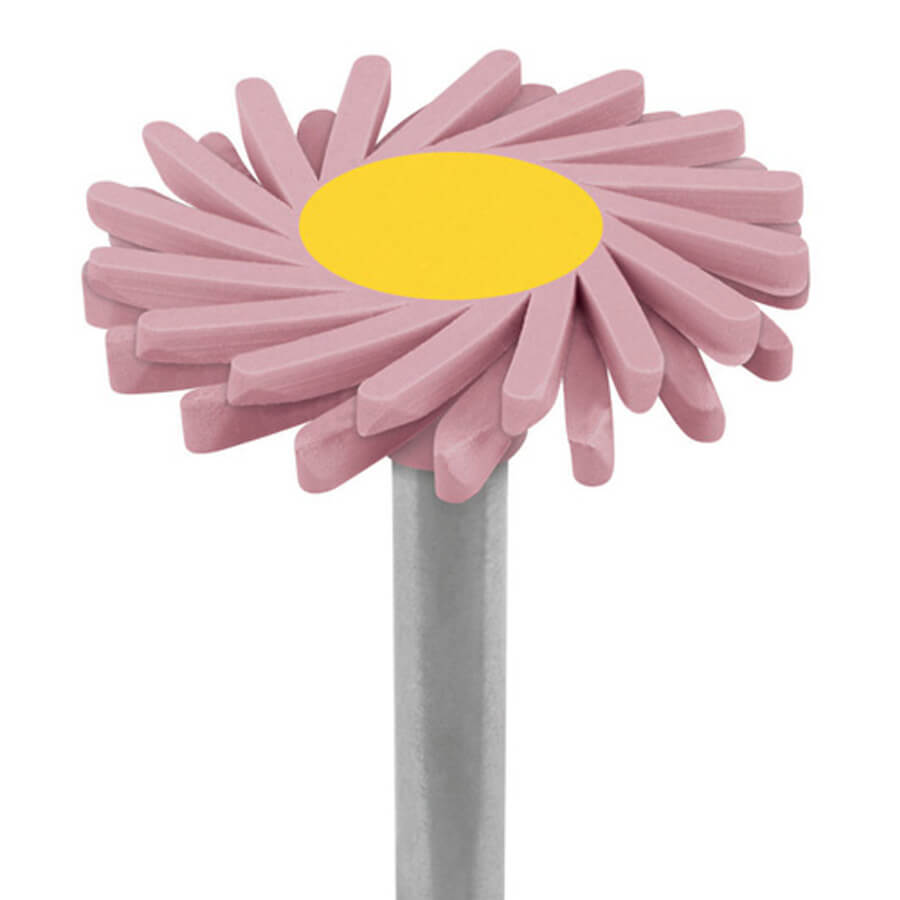 Brasseler Dialite Feather Lite Pink Medium Polisher, 3 Pack, FLW14M.RA