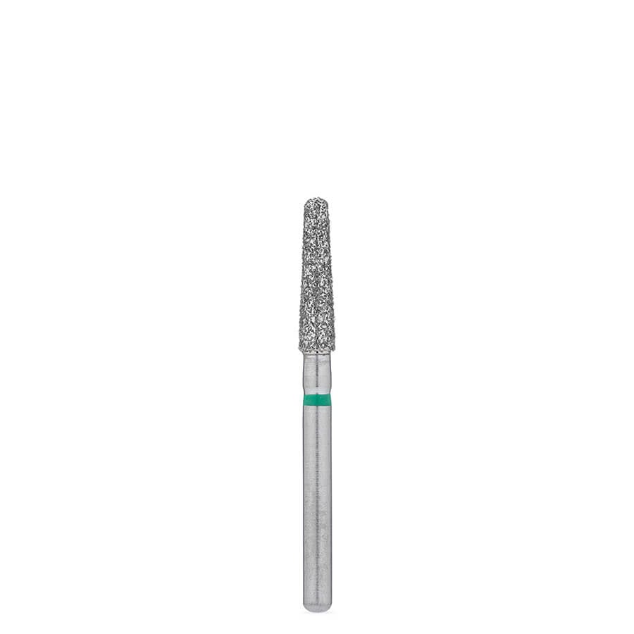Brasseler USA BrioPrep FG Coarse Round-End Taper Diamond Bur, Sterile, 25/Pack, BRIO6856.31.021