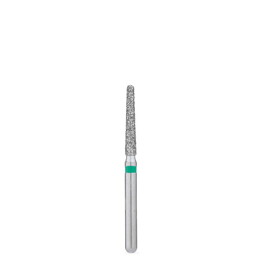 Brasseler BrioPrep Coarse Round-End Taper Diamond Bur, FG, Sterile, 25/Pack, BRIO6856L.31.016