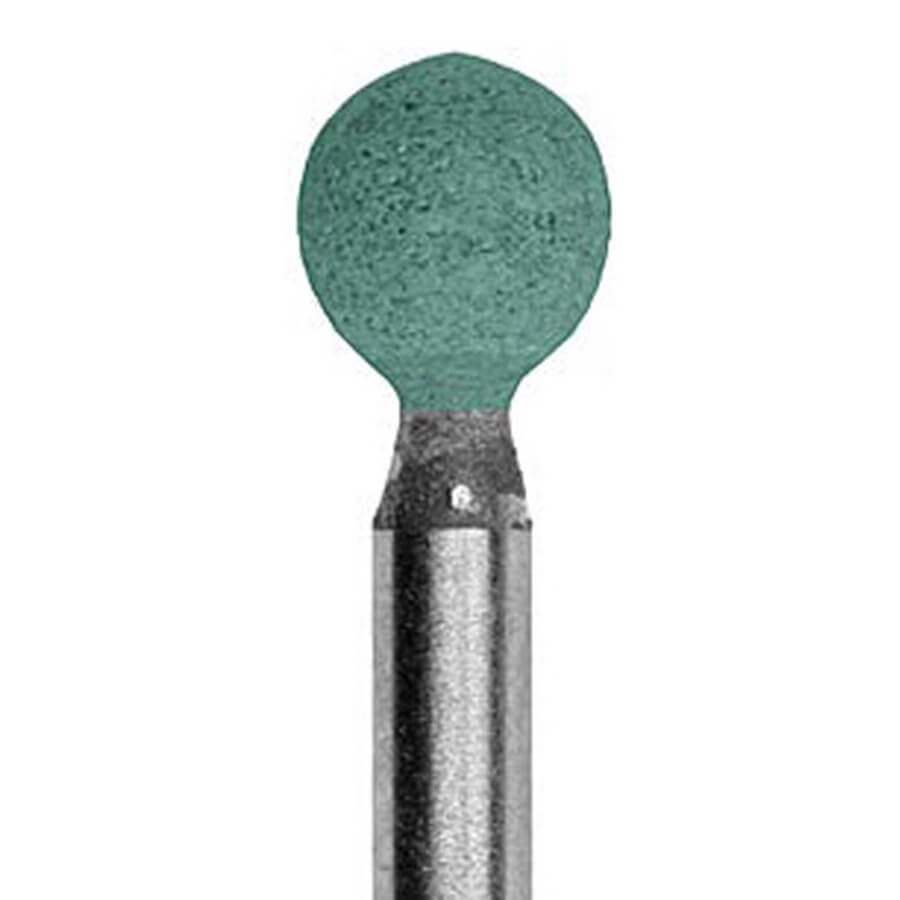 Brasseler 601.31.120 Green Round Abrasive Stone, 25 Pack