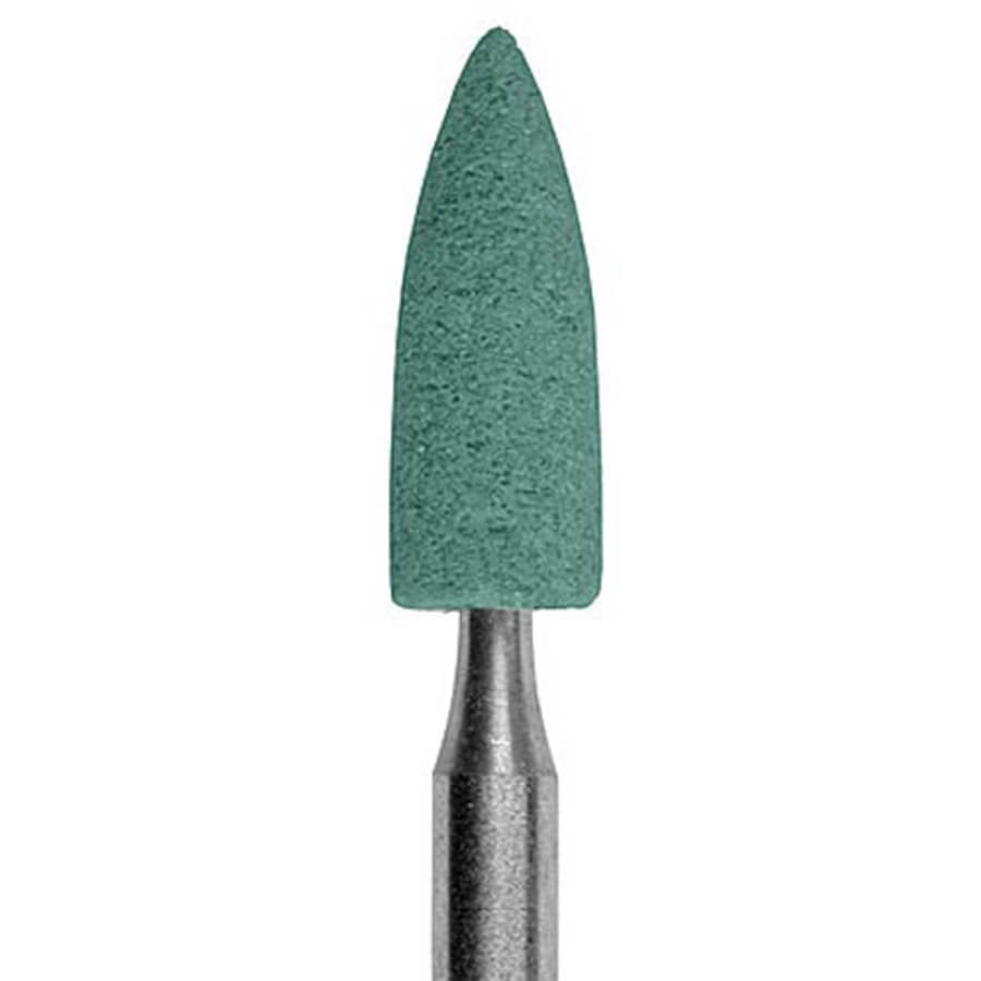 Brasseler 661.11.120 Green Flame Abrasive Stone, 25 Pack