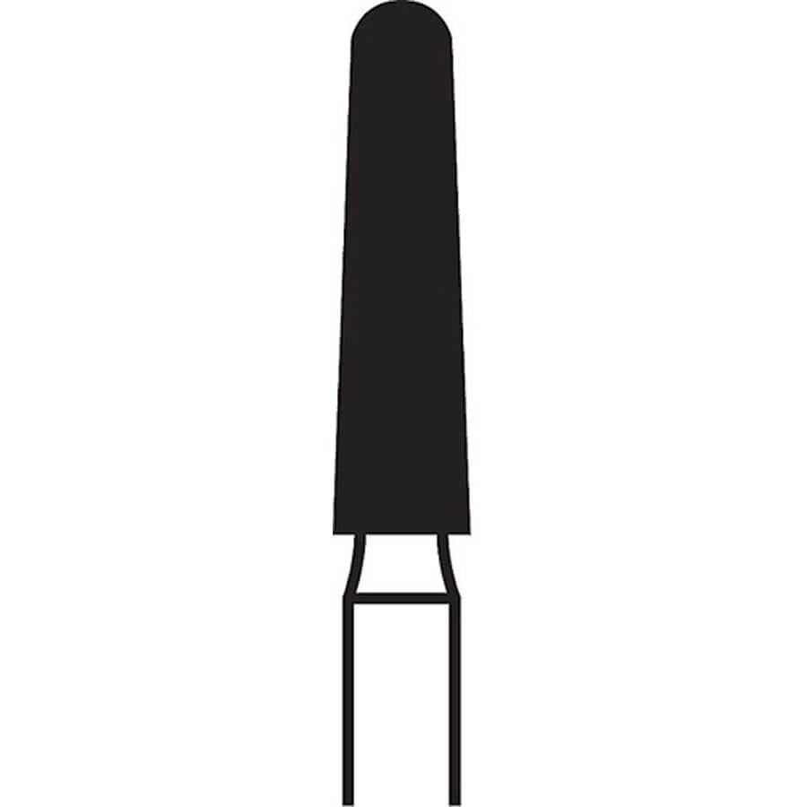 Brasseler BrioPrep Coarse Round-End Taper Diamond Bur, FG, Sterile, 25/Pack, BRIO6856.31.025