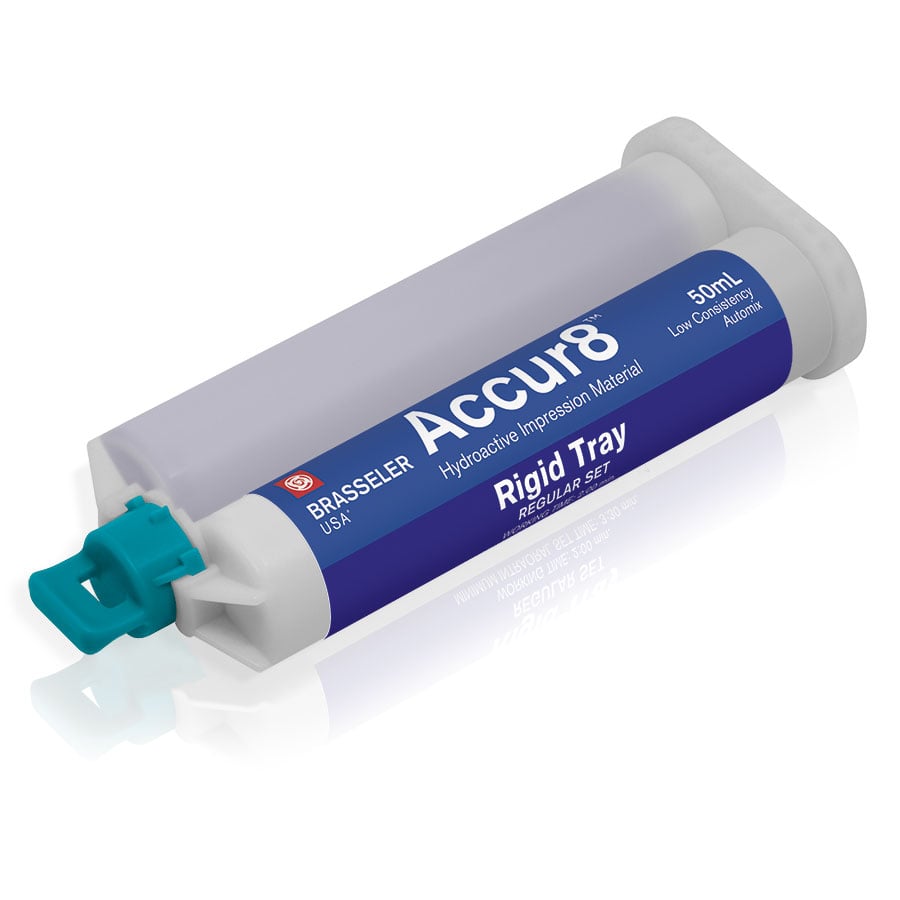 Accur8 Hydroactive Impression Material Rigid Tray Regular Set With Tips, 50ml, 2-Pack, 01KP01YYH0R1MP1VERS90HJPW7