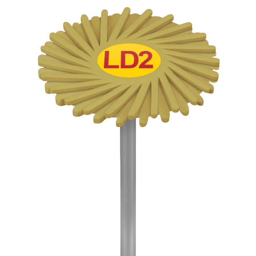 Brasseler Dialite LD Polisher, Fine Yellow Feather Lite, 26mm, FL26FLD.HP