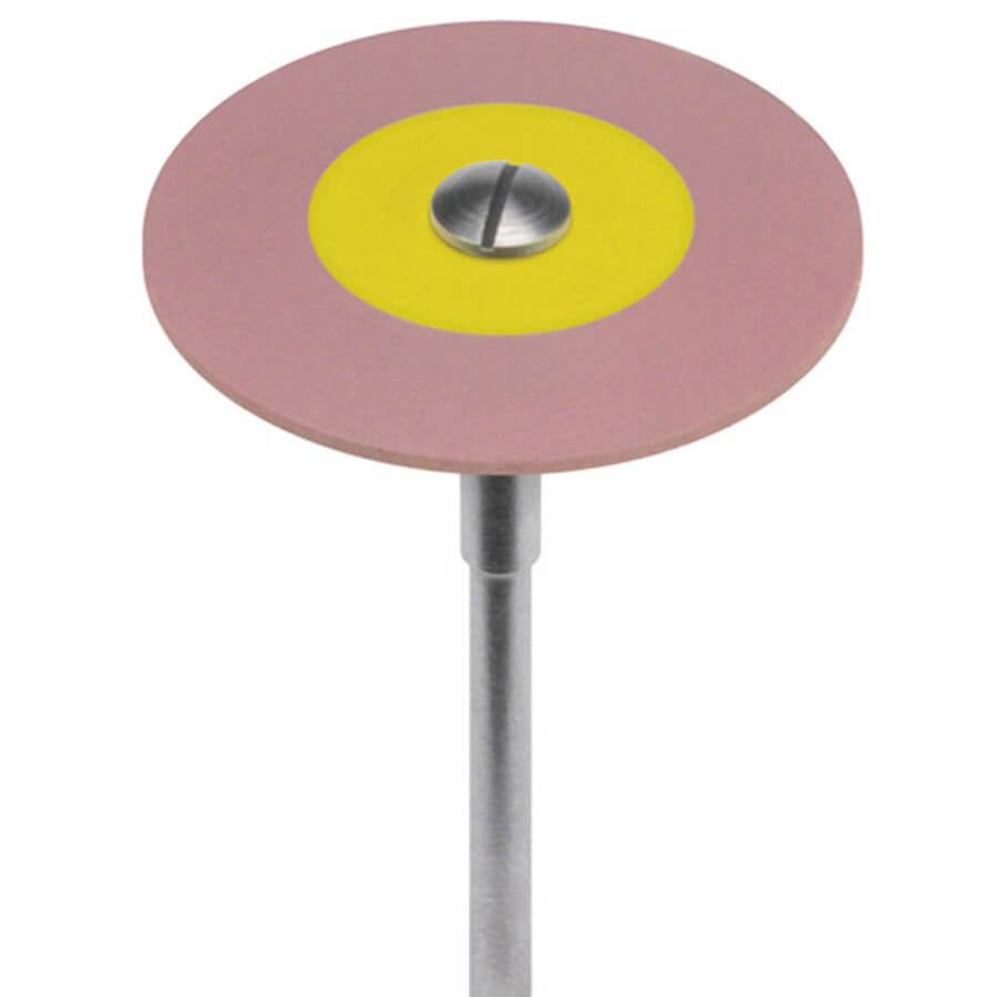 Brasseler Dialite HP Pink Medium Knife Edge Porcelain Polisher, L26MHP, 5 Pack