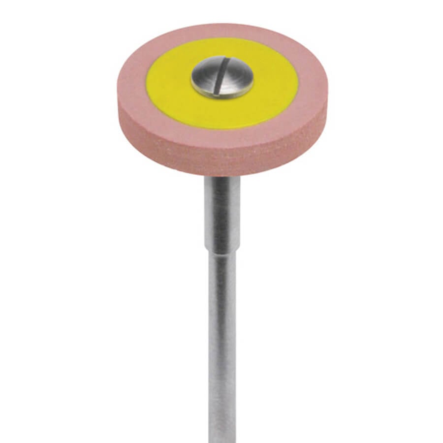 Brasseler Dialite HP Pink Medium Wheel Porcelain Polisher, 5 Pack, R17DMHP