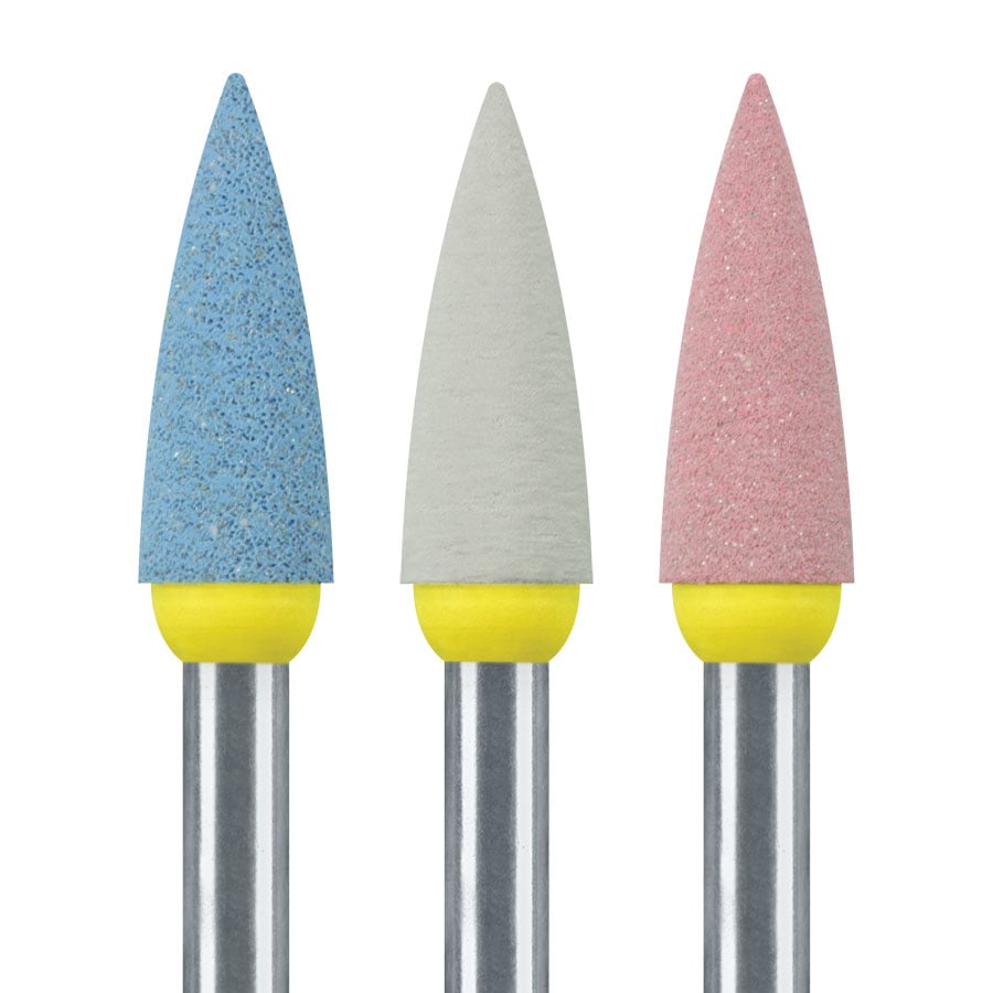 Brasseler Dialite HP Porcelain Polisher Point Assortment, W16HPA, 3 Pack