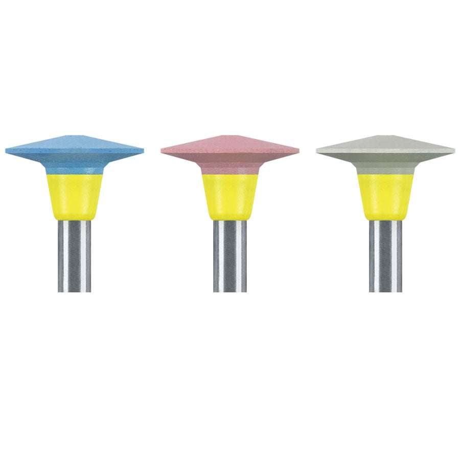 Brasseler Dialite HP Blue Coarse Knife Edge Porcelain Polisher, 5-Pack, W18DCHP.21