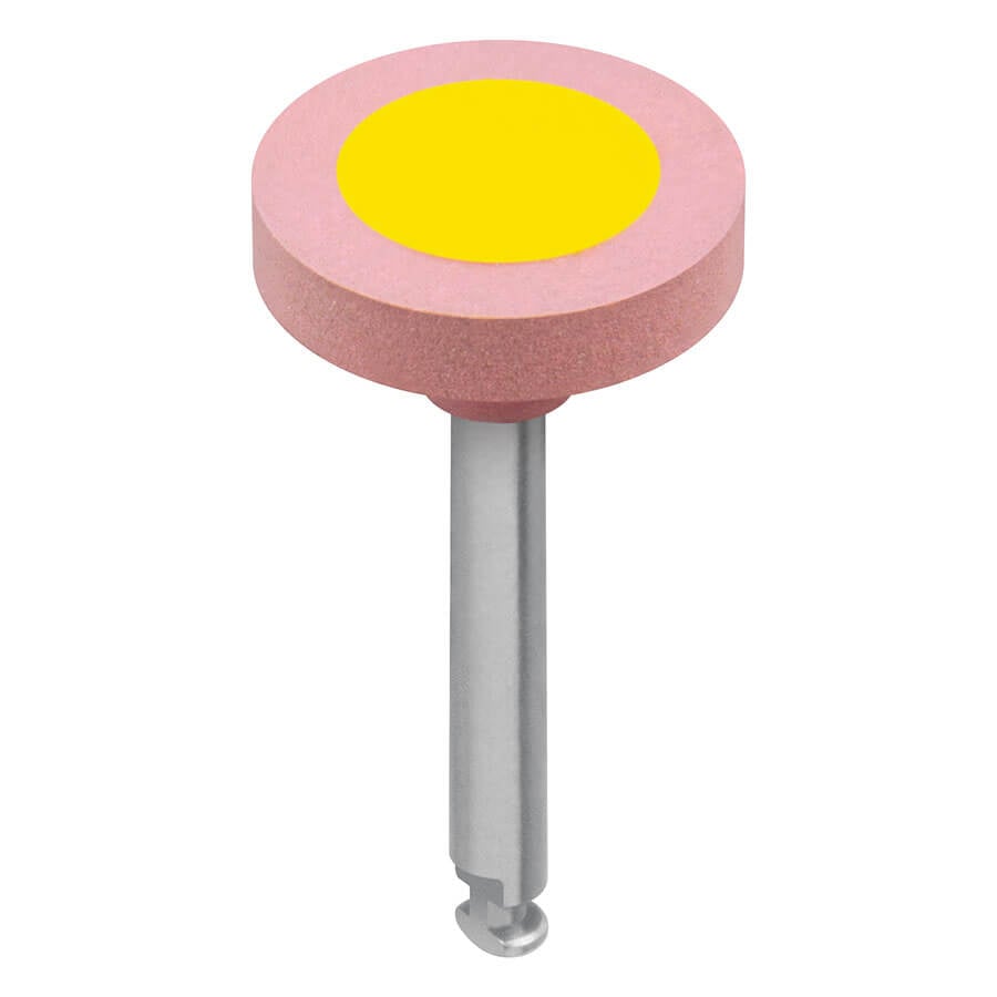 Brasseler Dialite HP Pink Medium Wheel Porcelain Polisher, 5 Pack, W8DMHP.RA