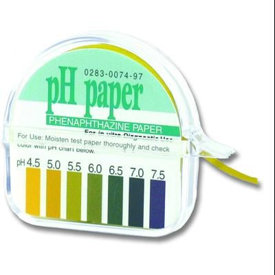 Beutlich pH Test Roll, 4.5-7.5 pH Range, 15 ft Roll