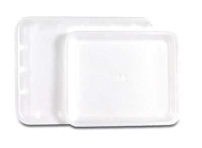 Microcare Disposable Flat Tray, 9 x 12.75 in, White, 125/Case