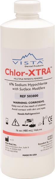 Chlor-XTRA 6% Sodium Hypochlorite Root Canal Irrigation Solution, 16 oz Bottle, 503800