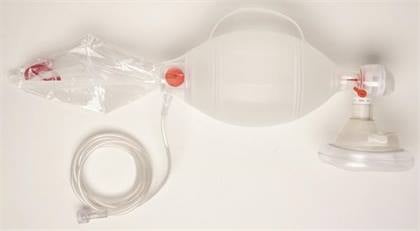 Medline Manual Resuscitator, Adult Mask with Bag Reservoir, 900 mL, 1 Each