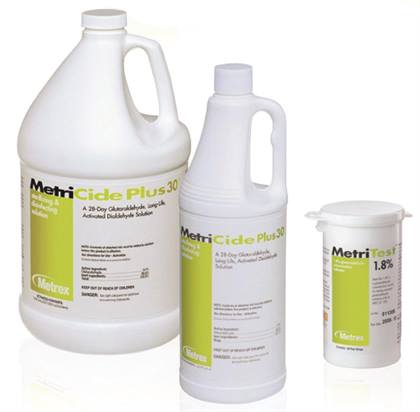 Metricide Plus 30 High-Level Disinfectant/Sterilant Solution, 2.5% Glutaraldehyde, 1 Gallon