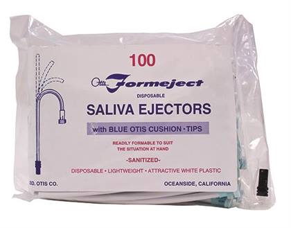 Formeject Saliva Ejector, Blue, 100/Pkg