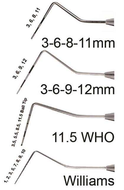 Burkhart SE Williams CC Periodontal Probe, #6 Handle