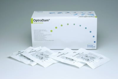 OptraDam Plus Preframed Rubber Dam, Latex, Small, 50/Box