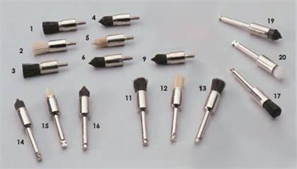 Dentsply Sirona Screw Type Soft Black Prophy Brushes (36 per pack)
