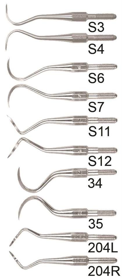 Den-Mat 34S Cone Socket Sickle Scaler, Stainless Steel