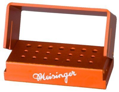 Meisinger 7 Hole RA / 14 Hole FG Bur Block, Orange (OR102)