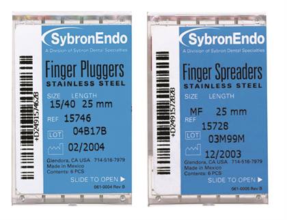 Kerr #20 Yellow Finger Plugger, 25mm, Package of 6, 15740