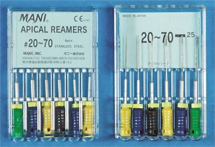 MANI 50-31mm Endodontic Reamers, 6 Pack