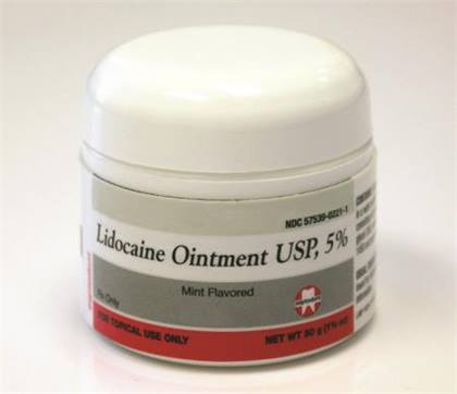 Septodont Lidocaine 5% Topical Ointment, Mint Flavor, 50g Jar