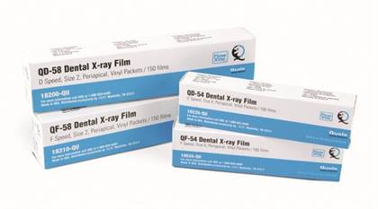 Quala D Speed Intraoral Dental X-Ray Film, Size 2, Double Pack (150 Films), Adult