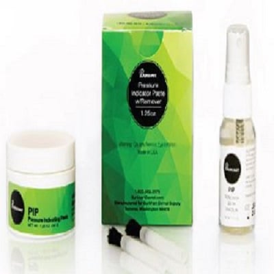 Burkhart Pressure Indicator Paste with Remover, 1.25 oz, with Two Single-Use Synthetic Brushes