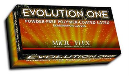 Ansell Evolution One XS Latex Powder-Free Textured Examination Gloves, 100/Bx