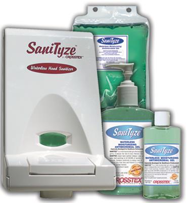 Crosstex SaniTyze 1000ml Wall-Mounted Hand Sanitizer Dispenser, One-Touch, 12/Box
