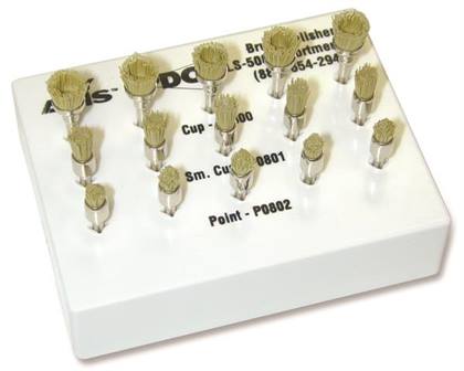 Kerr PDQ Brush Polisher - Point, 10 per Pack, P0802