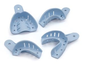 Quala #9 Non-Perforated Anterior Upper Disposable Impression Trays, 12/Pkg