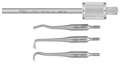 Miltex-Integra Morrell Crown Remover with 3 Tips (A, B & C), Complete Kit, 72-2