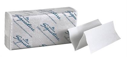 2100 Signature 2-Ply Multi-Fold Towels, White, 9.2" x 9.4", 2000/Case (16 Packs of 125)