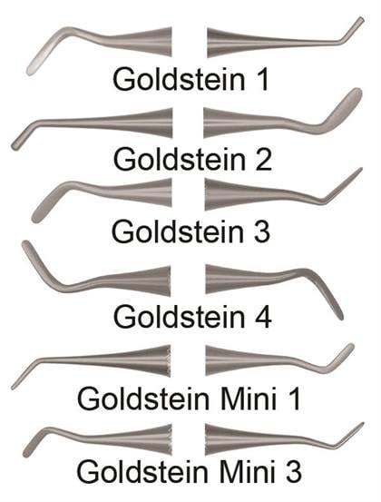 Hu-Friedy Mini 3 Goldstein Composite Instrument, Aluminum, Gray